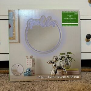 Ashland LED Neon Mirror - Good Vibes in Light Purple